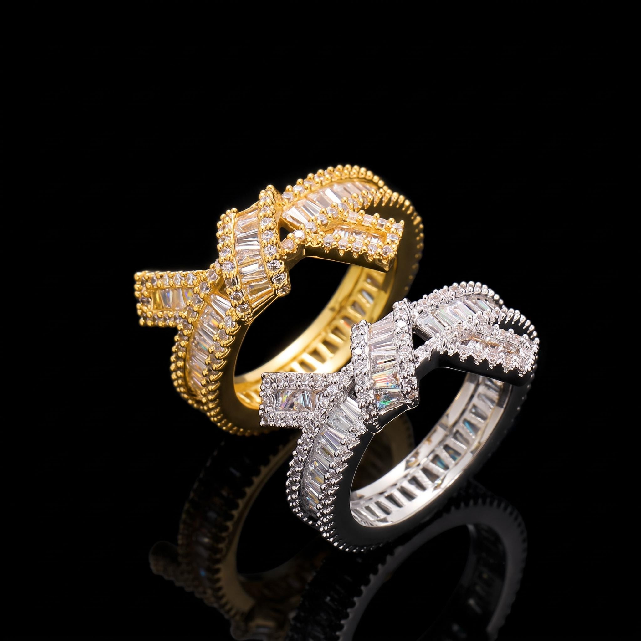Baguette Cut Knot Ring Baguette Cut Knot Ring