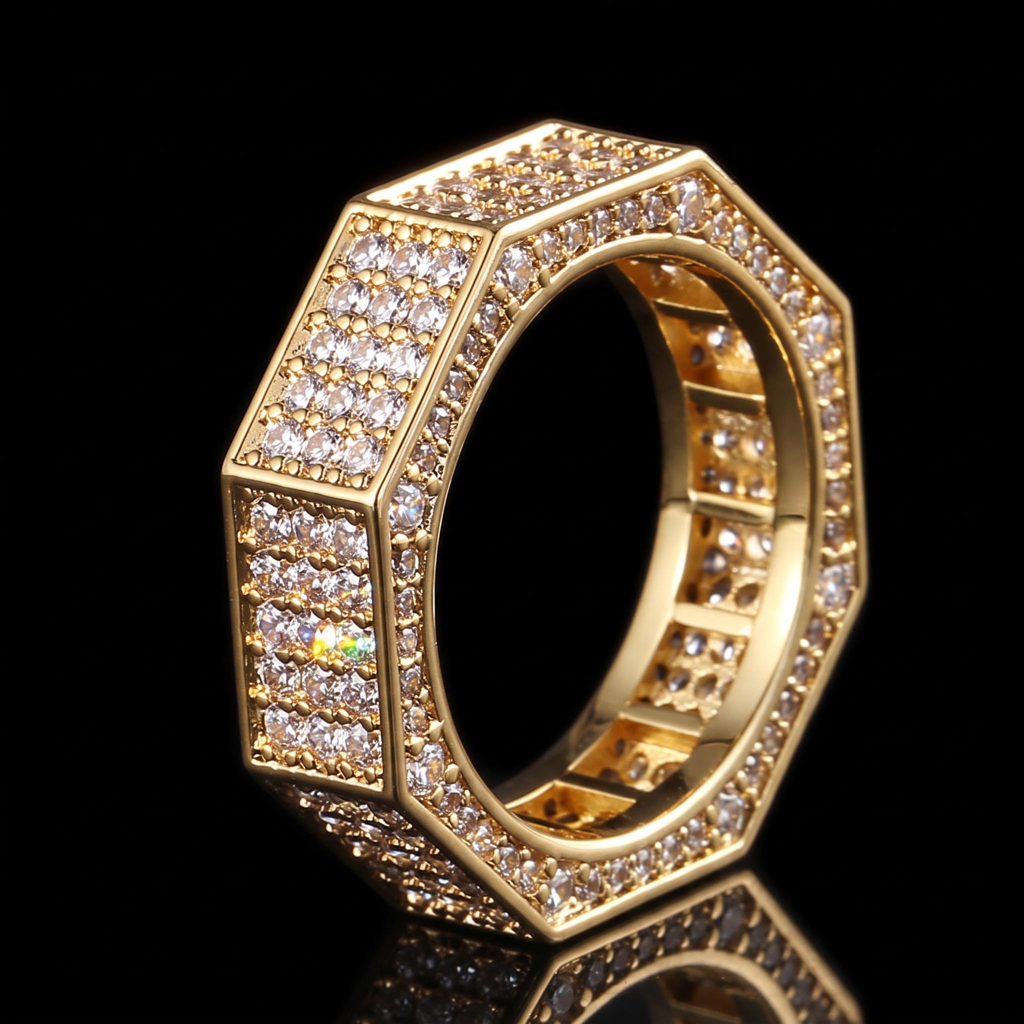 Iced Octagonal Ring Iced Octagonal Ring