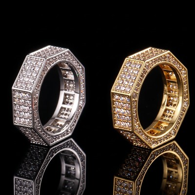 Iced Octagonal Ring