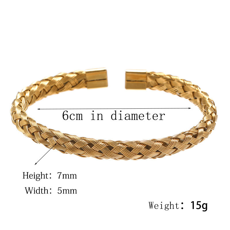 3Pcs Crown Beads and Roman Number Steel Bracelet Set