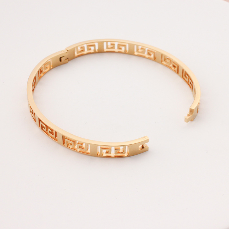 Greek Key Bangle Bracelet