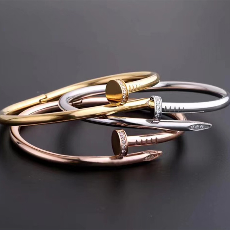 Iced Nail Men's Bangle Bracelet