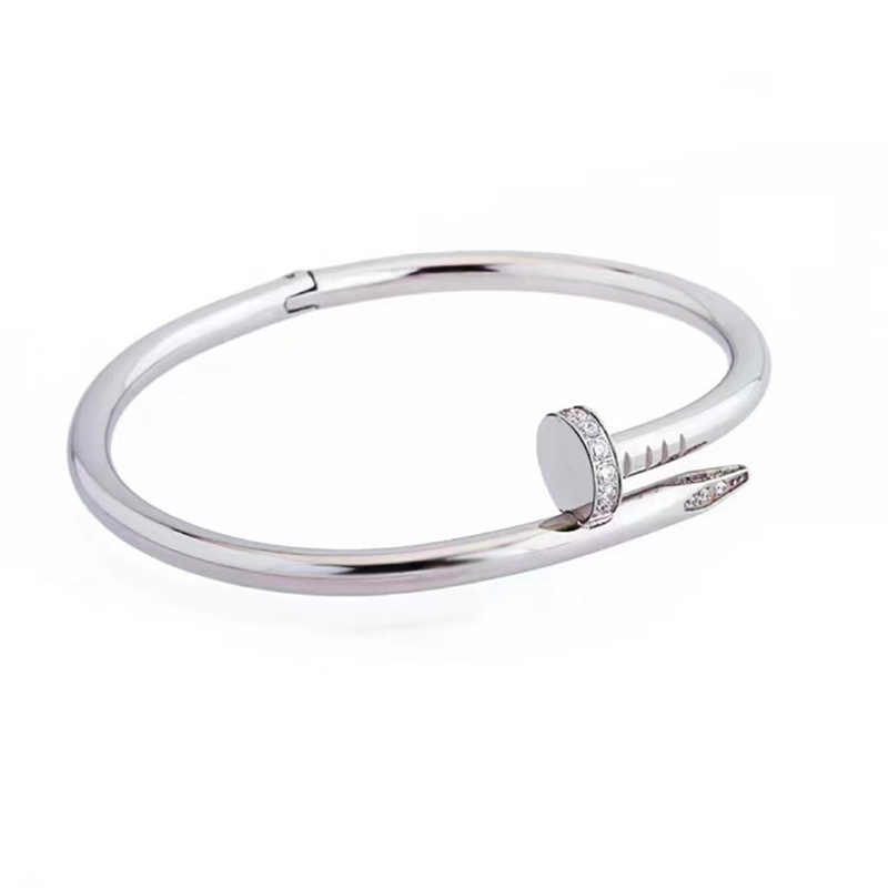 Iced Nail Men's Bangle Bracelet