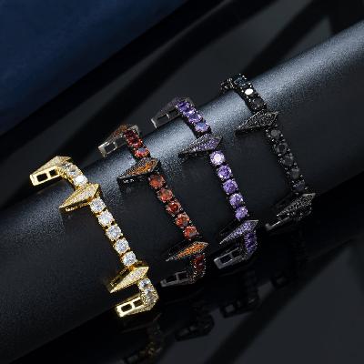 5mm Fight Tooth and Claw Tennis Bracelet in Gold