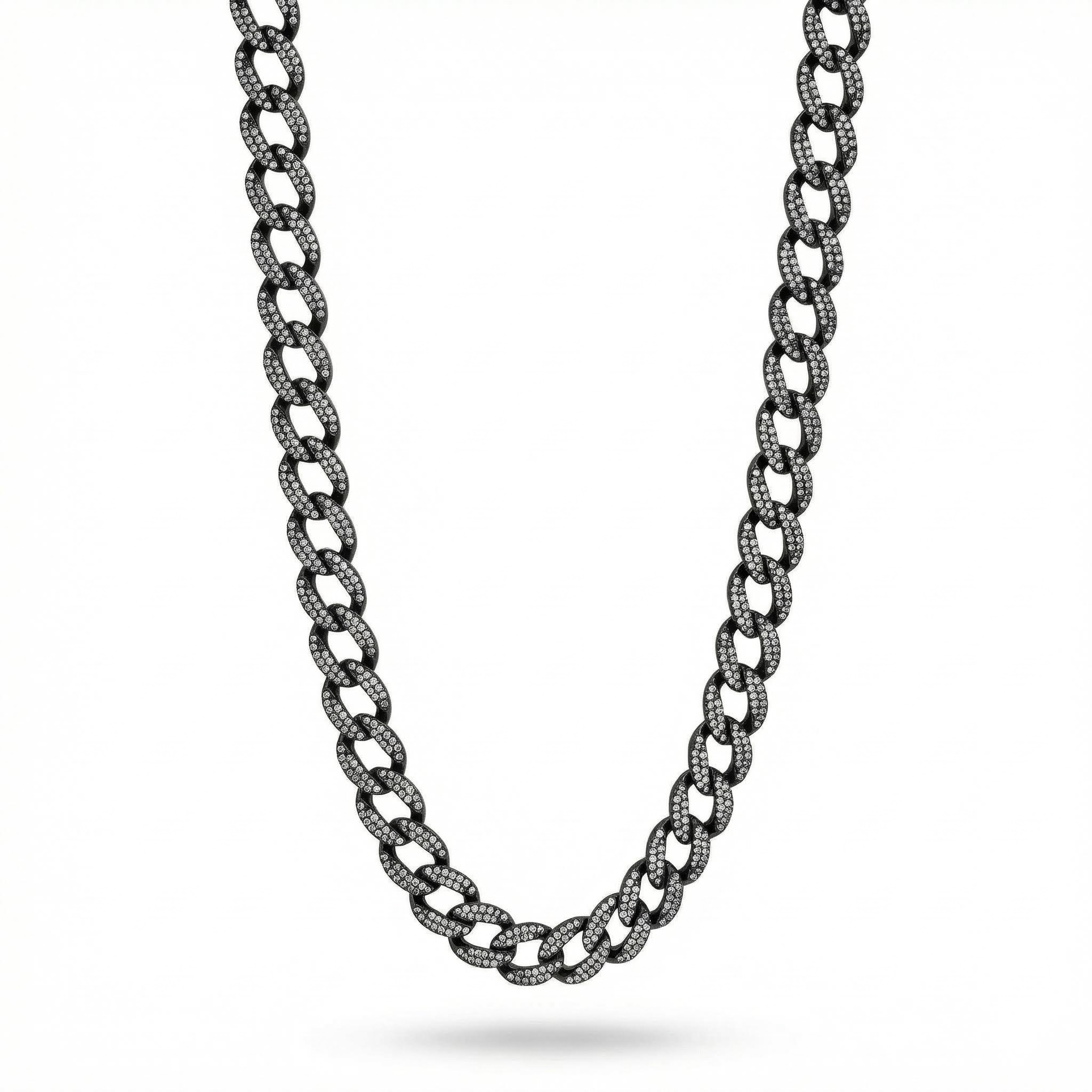 11mm Iced Curb Cuban Chain