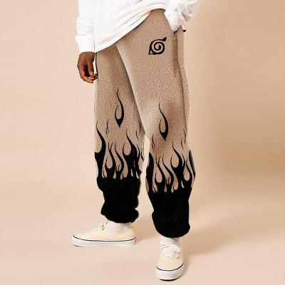Flannel Printed Loose Casual Pants