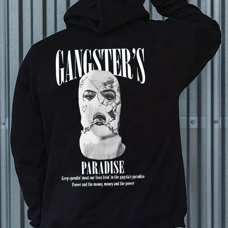 Stylish Gangster Paradise Print Hoodie - Helloice Apparel