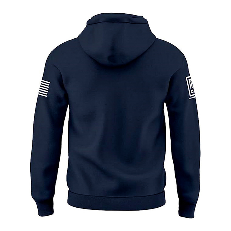 Skull American Flag Print Pullover Hoodie Skull American Flag Print Pullover Hoodie