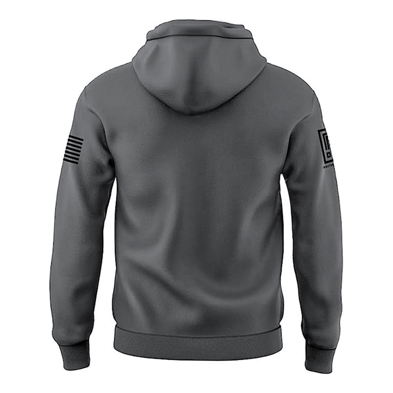 Skull American Flag Print Pullover Hoodie Skull American Flag Print Pullover Hoodie