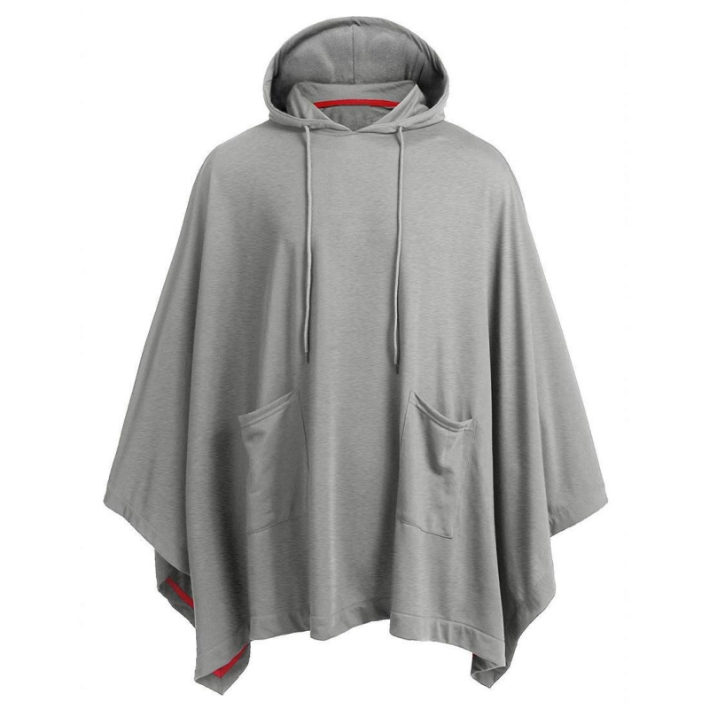 Oversized Batwing Sleeves Hooded Cape - Helloice Apparel