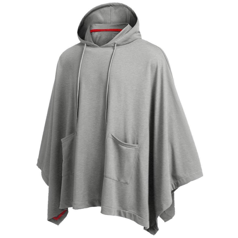 Oversized Batwing Sleeves Hooded Cape - Helloice Apparel