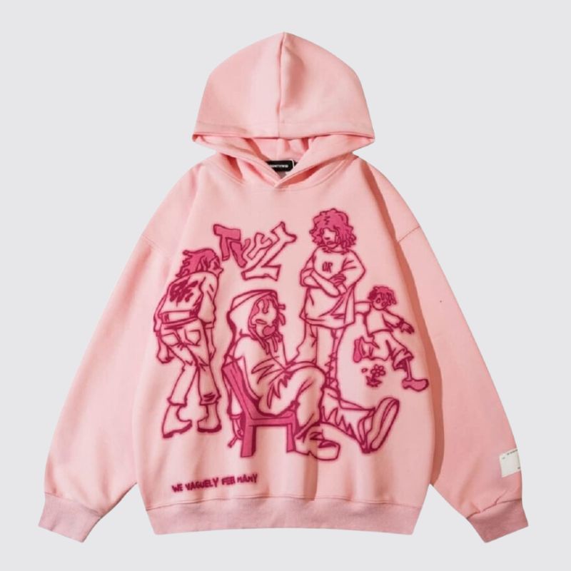 nisex Streetwear Graphic Hoodies