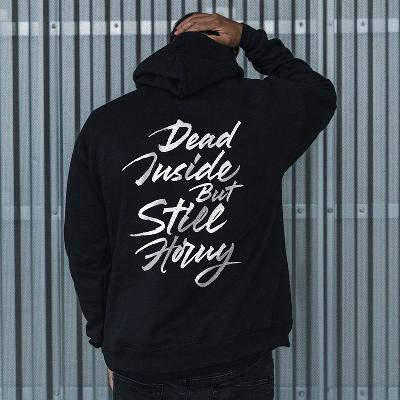 Couple's Back Lettered Hoodie