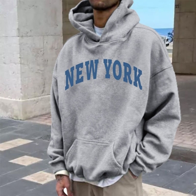 New York Print Long Sleeve Hoodie