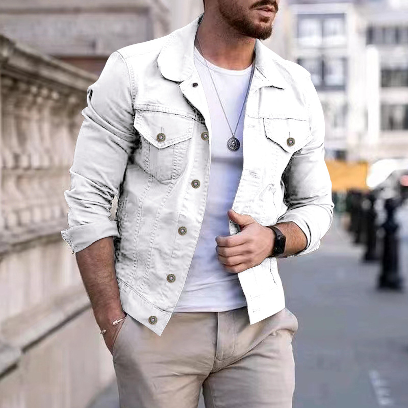 Fashion Casual Slim Multi-pocket Button Jacket