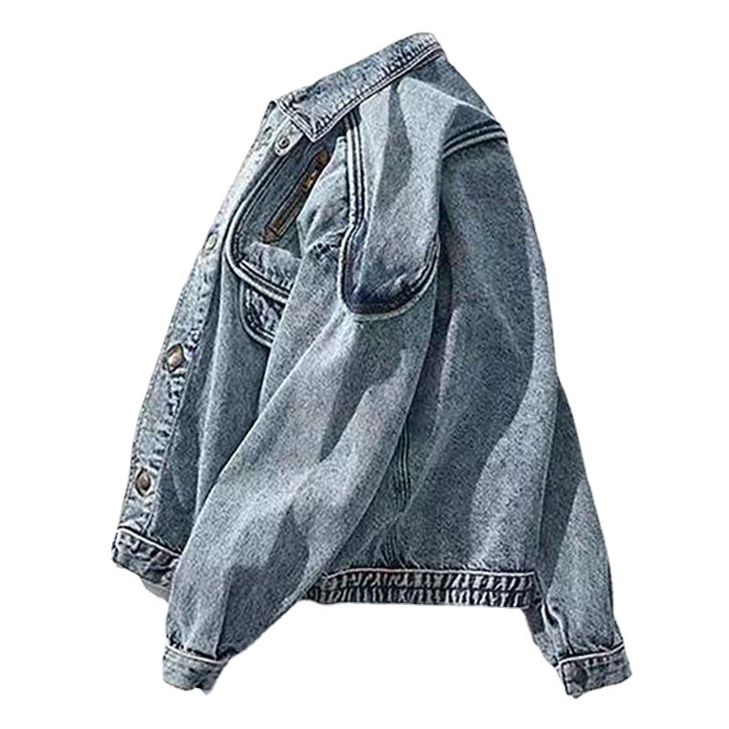 Vintage Fashion Multi-pocket Lapel Jacket