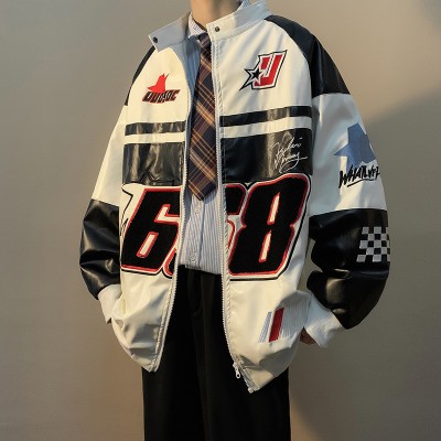 American Street Pilot Motorcycle Hiphop Loose Jacket