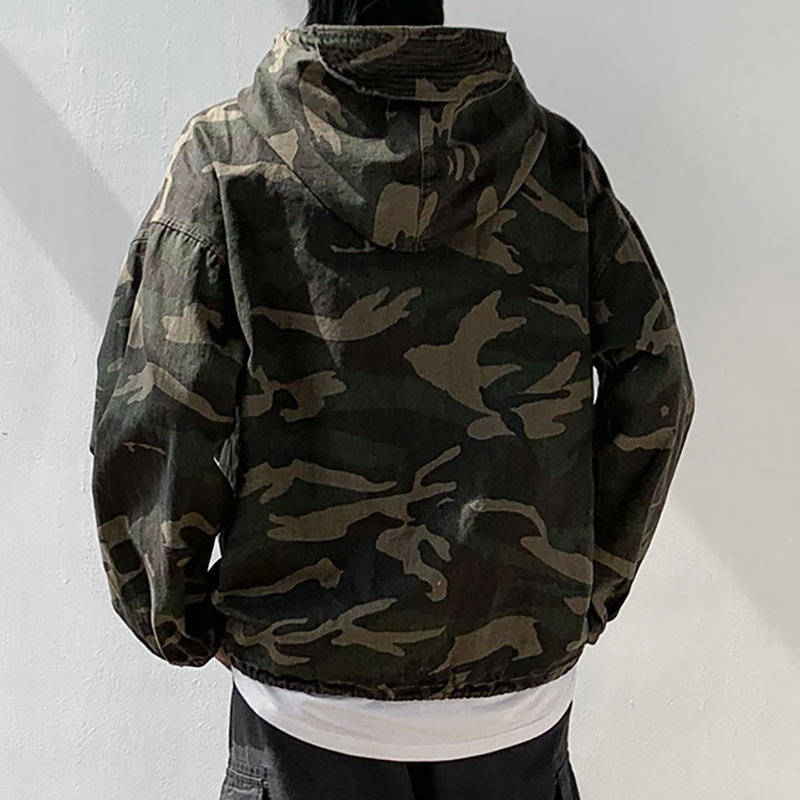 New Men's Camouflage Hooded Jacket