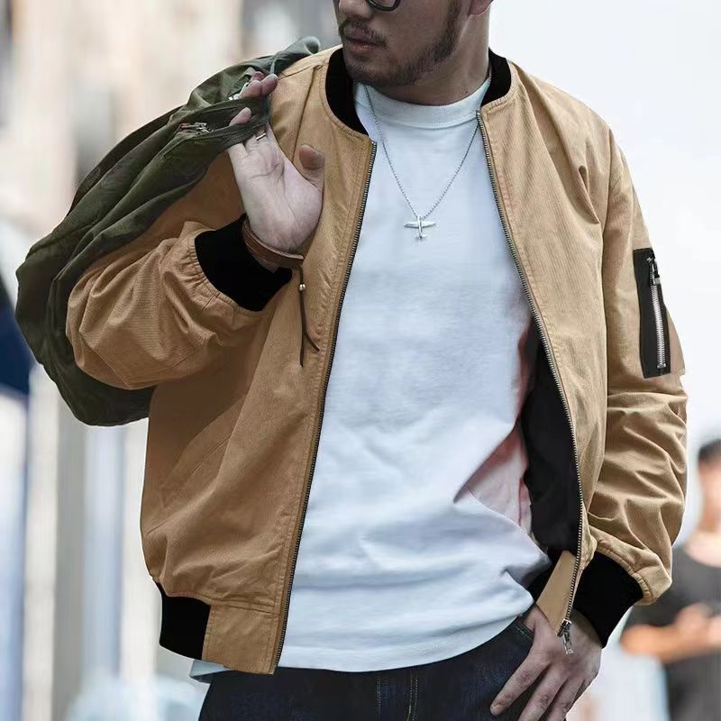 Men's Thin Stand Collar Zipper Casual Jacket