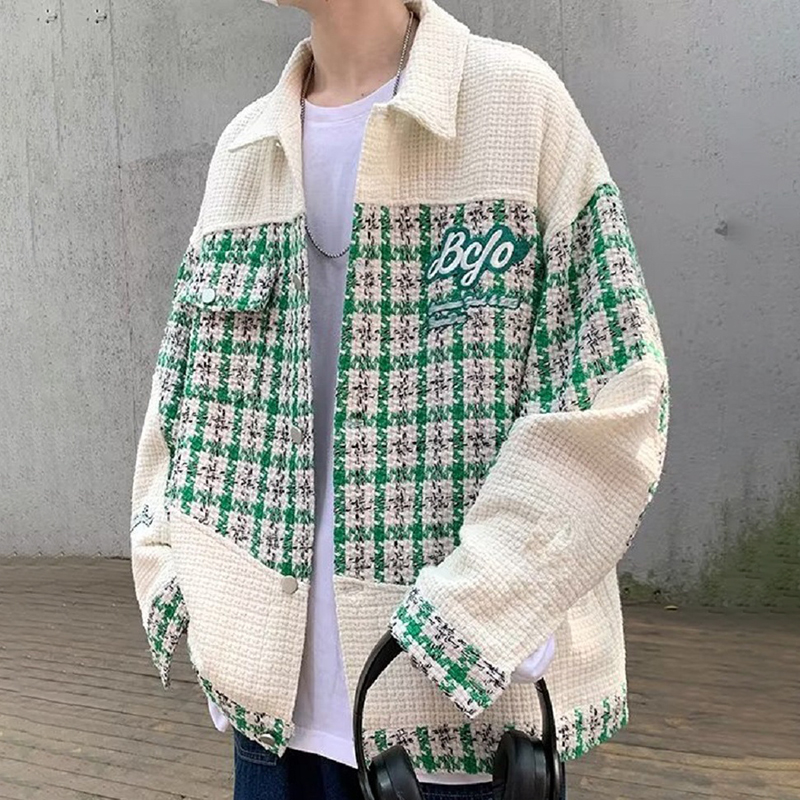 Embroidered High Street Panel Color Contrast Jacket