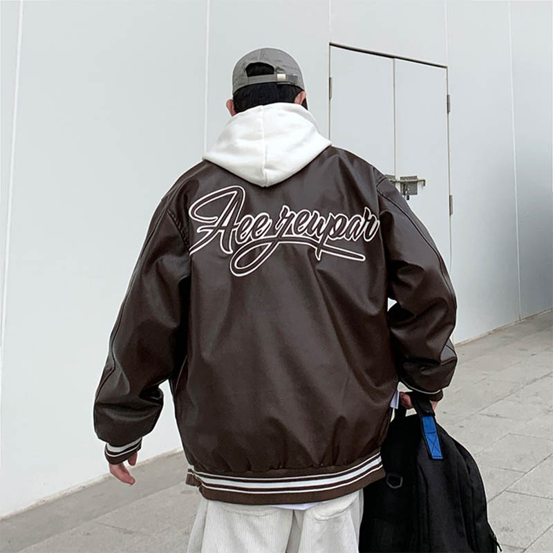 Street Pu Embroidery Baseball Uniform