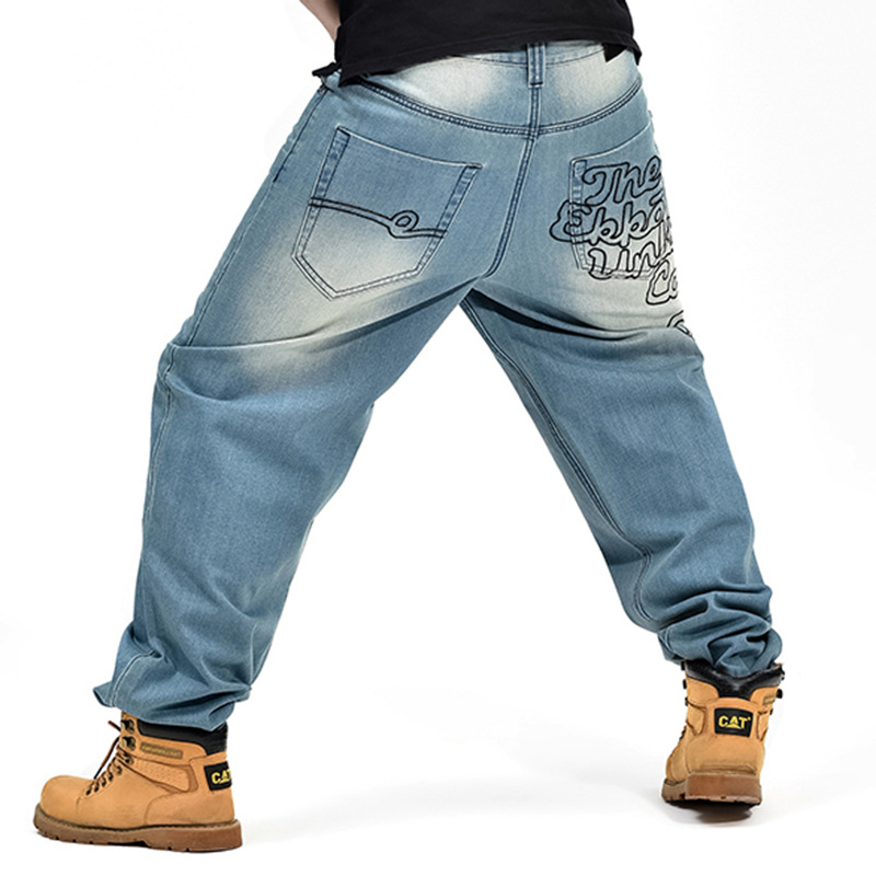 Loose And Extra Fat Hip-Hop Skateboard Jeans