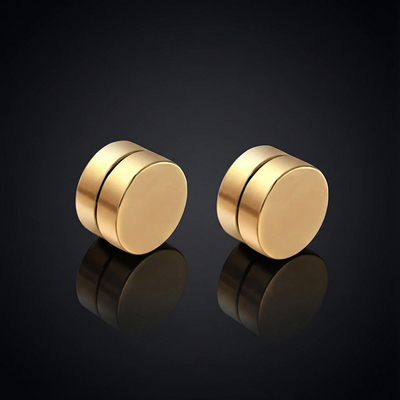 Round Magnetic No-pierced Stud Earrings