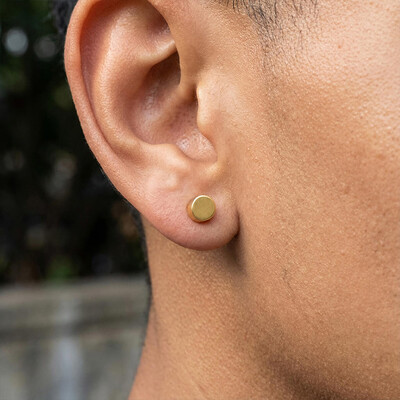 Round Magnetic No-pierced Stud Earrings