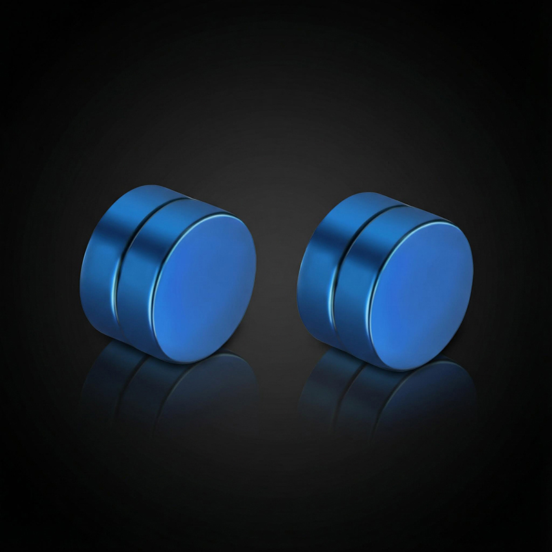 Round Magnetic No-pierced Stud Earrings