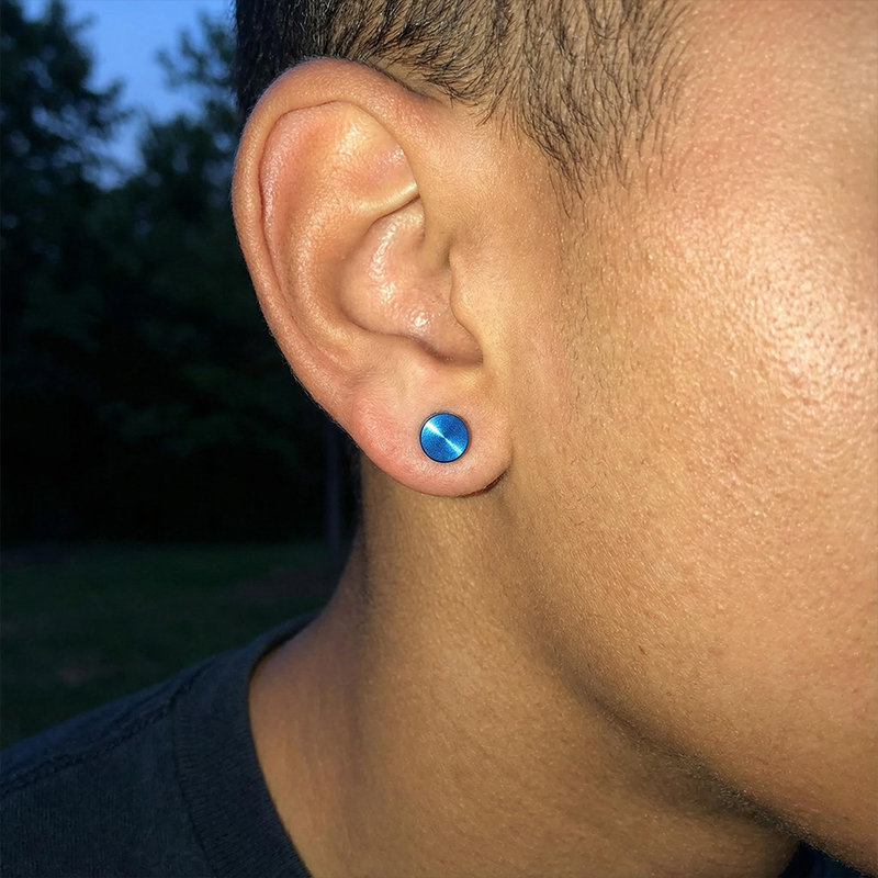 Round Magnetic No-pierced Stud Earrings