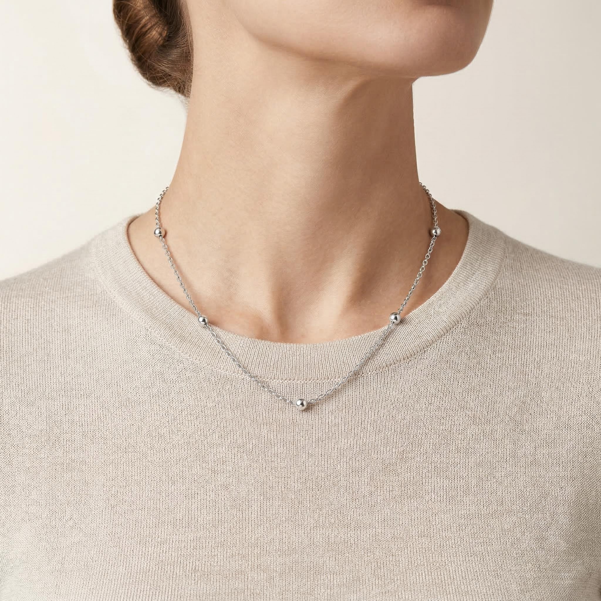 3mm Interval Beads Stainless Steel Chain 3mm Interval Beads Stainless Steel Chain