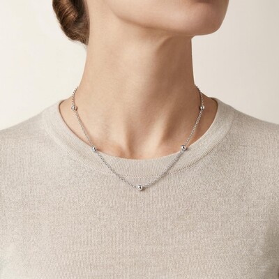 3mm Interval Beads Stainless Steel Chain