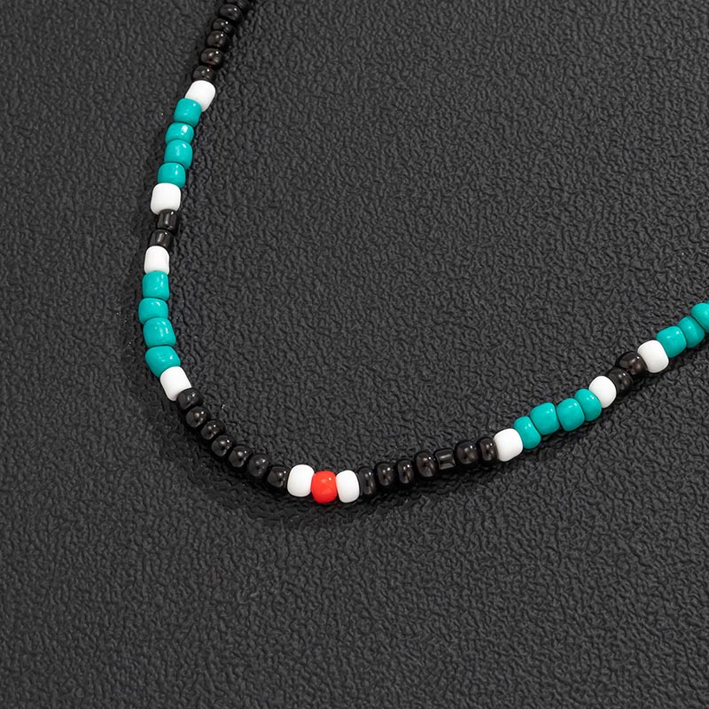 Colorful Beads Patchwork Necklace