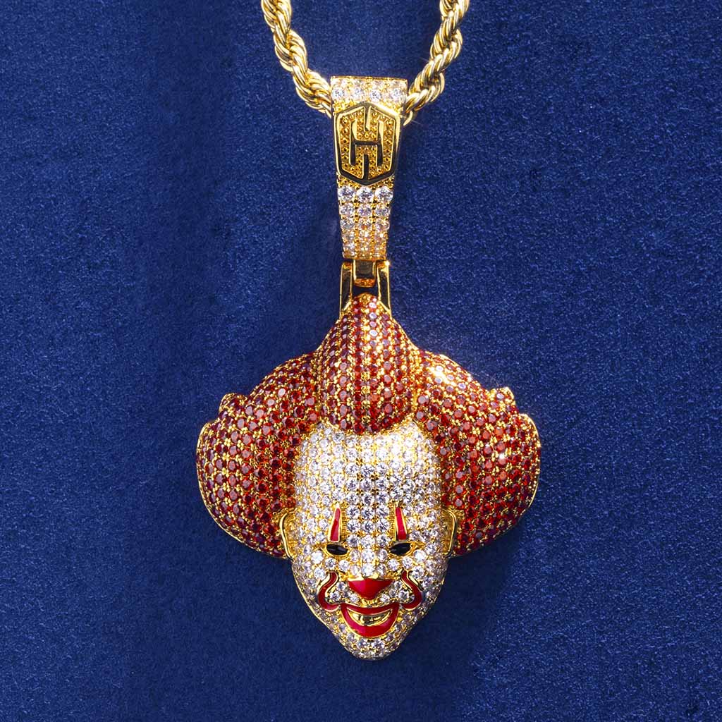 Iced Pennywise Pendant in Gold