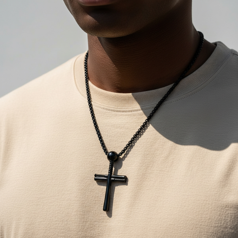 Baseball Bat Cross Pendant Baseball Bat Cross Pendant