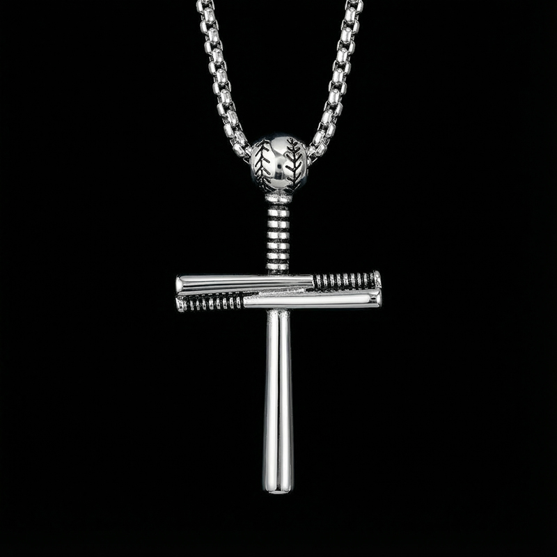 Baseball Bat Cross Pendant Baseball Bat Cross Pendant
