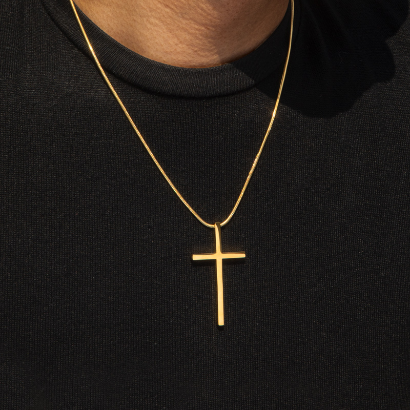 4:13 "I CAN DO ALL THINGS" Steel Cross Pendant in Gold 4:13 "I CAN DO ALL THINGS" Steel Cross Pendant in Gold