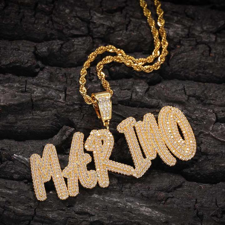 Custom Cursive Name Necklace in Gold Custom Cursive Name Necklace in Gold