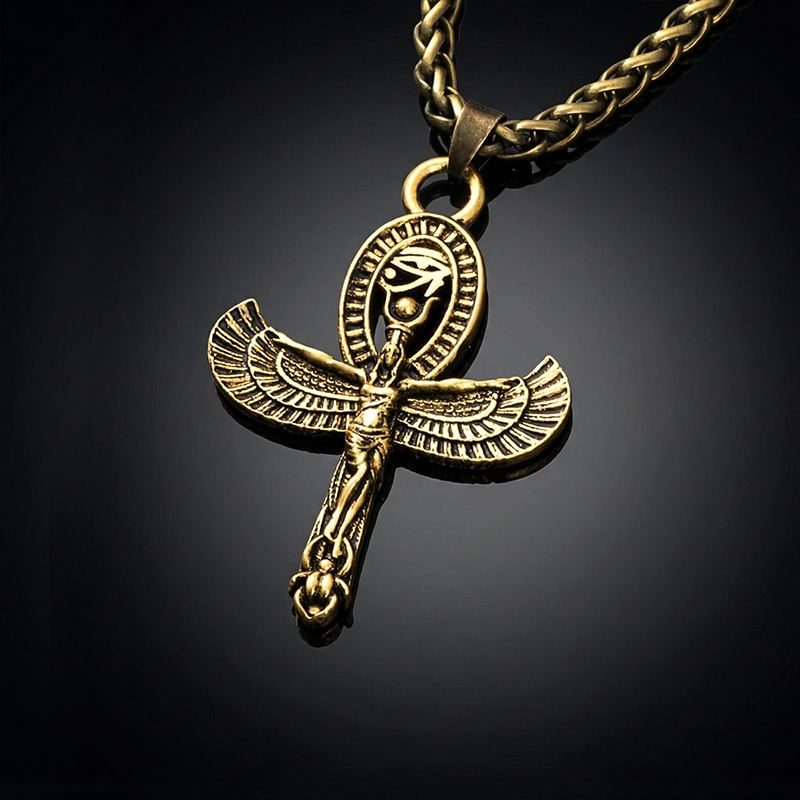 Isis Goddess with Eye of Horus Ankh Pendant Isis Goddess with Eye of Horus Ankh Pendant
