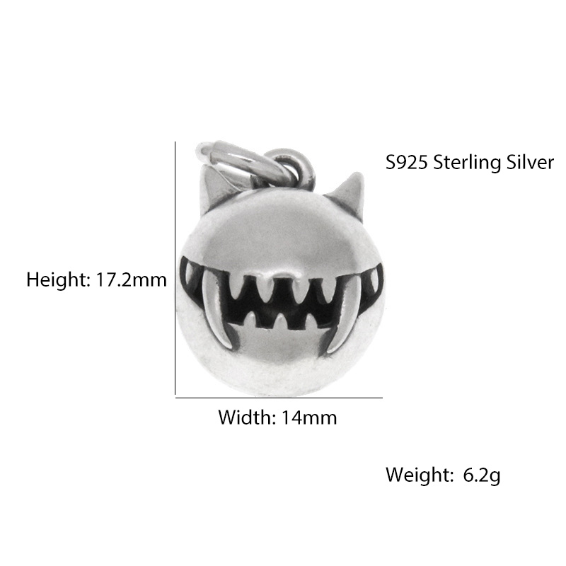Sterling Silver Devil Pendant
