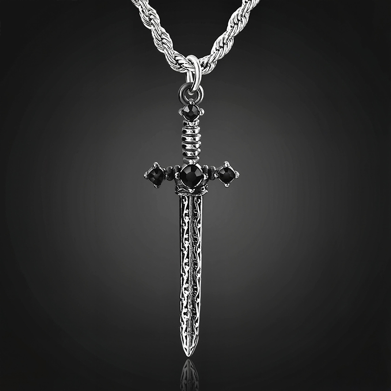 Iced Vintage Sword Pendant Iced Vintage Sword Pendant