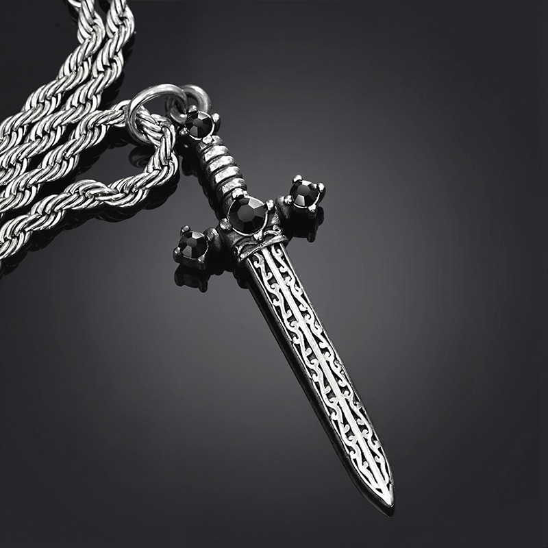 Iced Vintage Sword Pendant Iced Vintage Sword Pendant