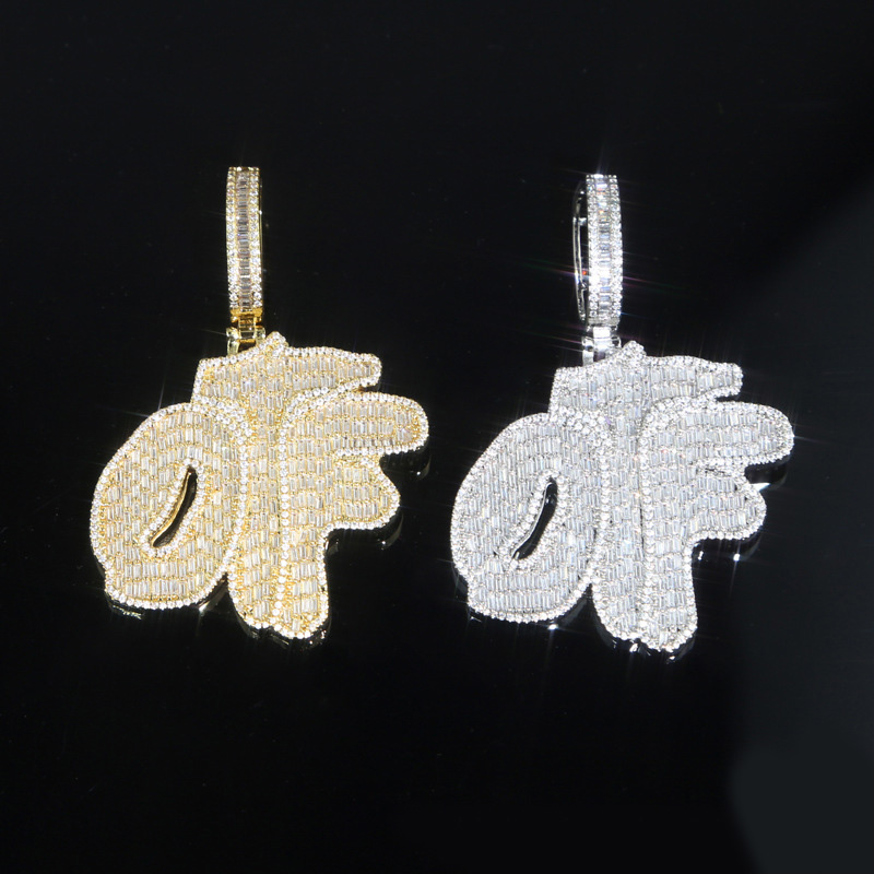  Iced Baguette Cut Only the Family OTF Pendant