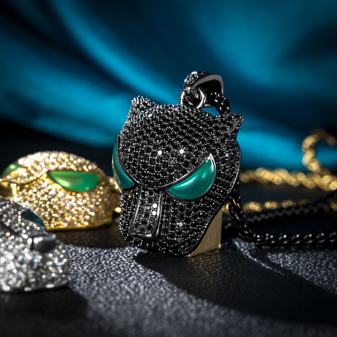 Glow in the dark Black Panther Pendant Glow in the dark Black Panther Pendant