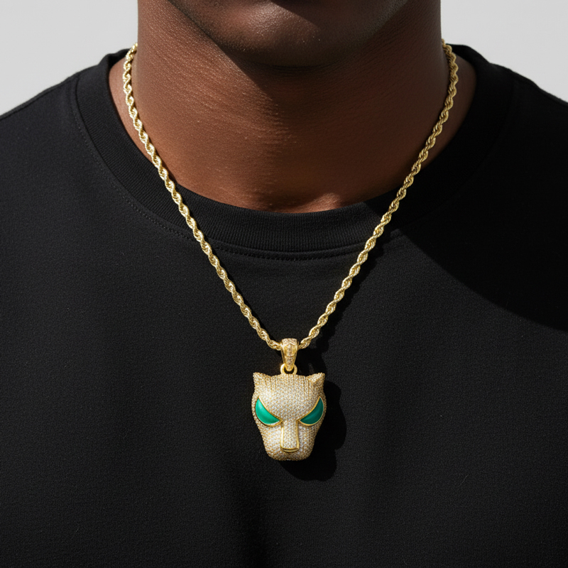 Glow in the dark Black Panther Pendant Glow in the dark Black Panther Pendant