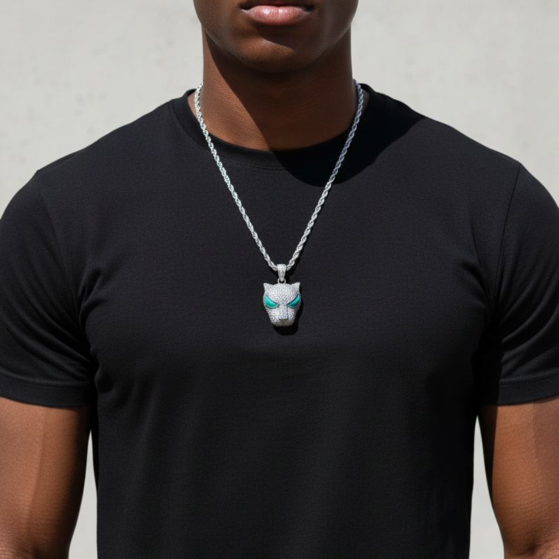 Glow in the dark Black Panther Pendant Glow in the dark Black Panther Pendant