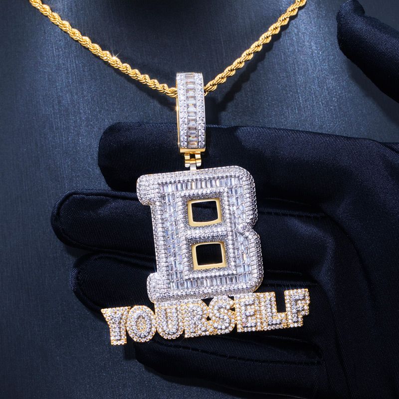 Iced Baguette Cut B YOURSELF Pendant