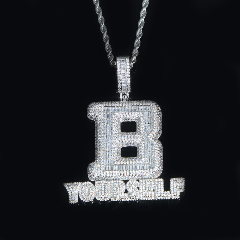 Iced Baguette Cut B YOURSELF Pendant