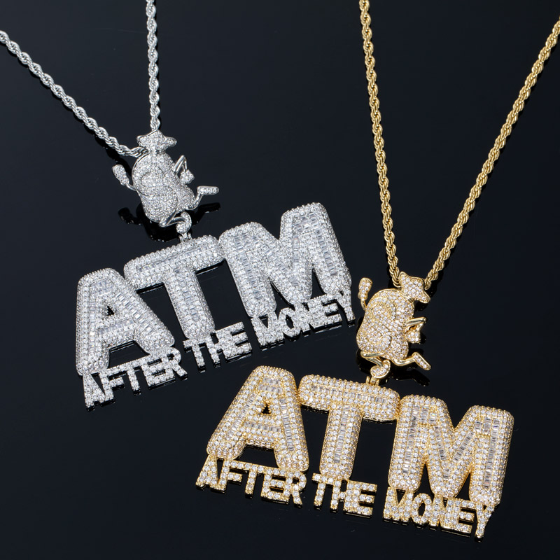 Iced After The Money ATM Dollar Bag Pendant