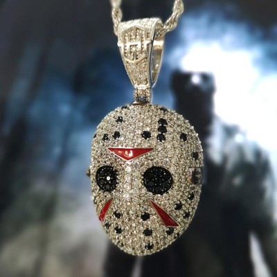  Iced Hockey Murder False Face Pendant